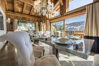 Elegant Dining Room with Views of Mont Blanc, Ultima Megve